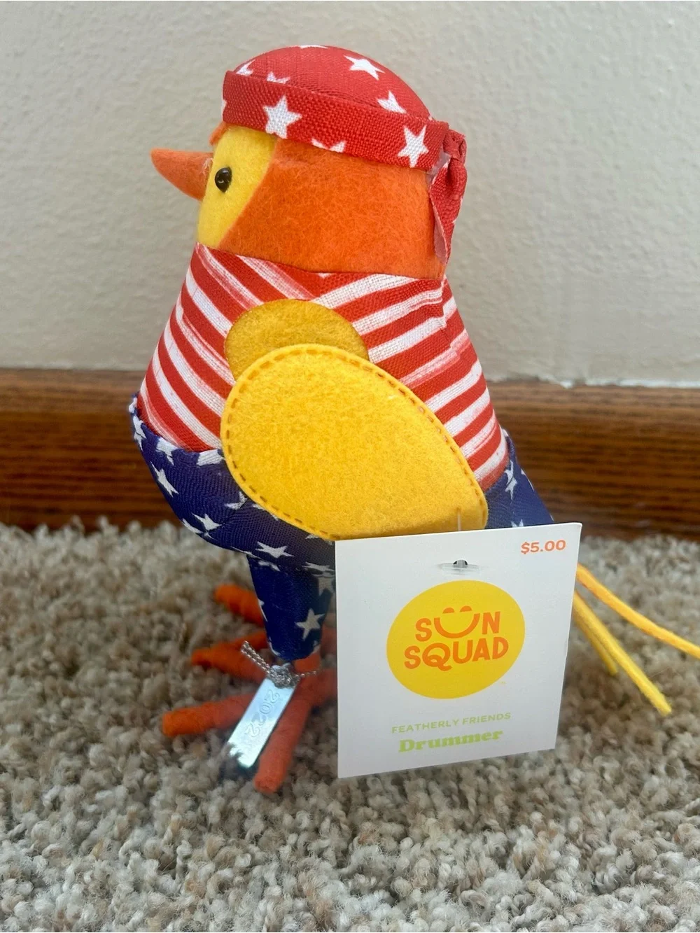 NWT ✨ Target 2022 Sun Squad Featherly Friends “DRUMMER” bird